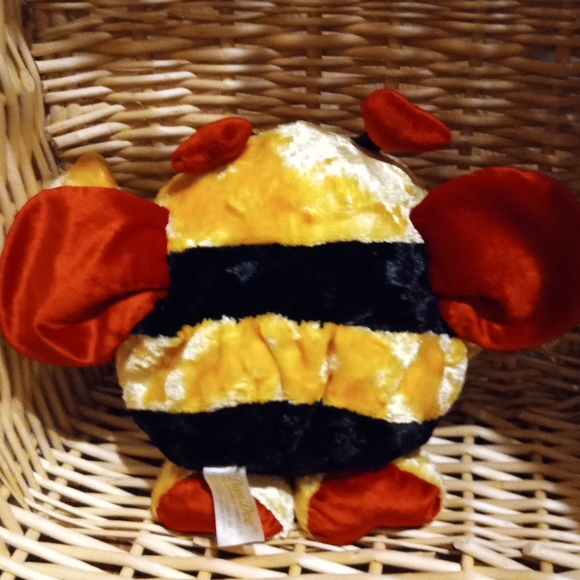 Vintage Dan Dee Collectors Choice Plush Bumble Bee Love Red Rose 90s Toy - Picture 3 of 5